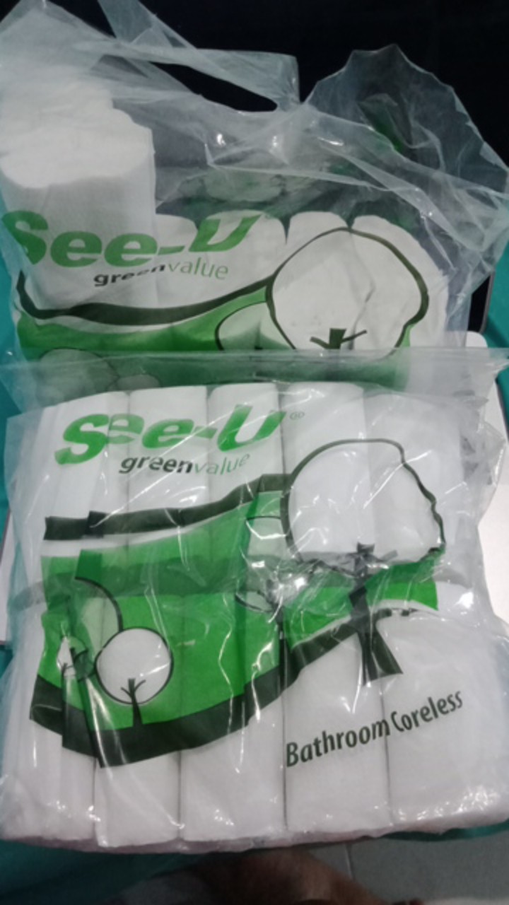 Tissue See-u Bathroom Coreless / Tisu Roll / Tisu Gulung Isi 10 Roll