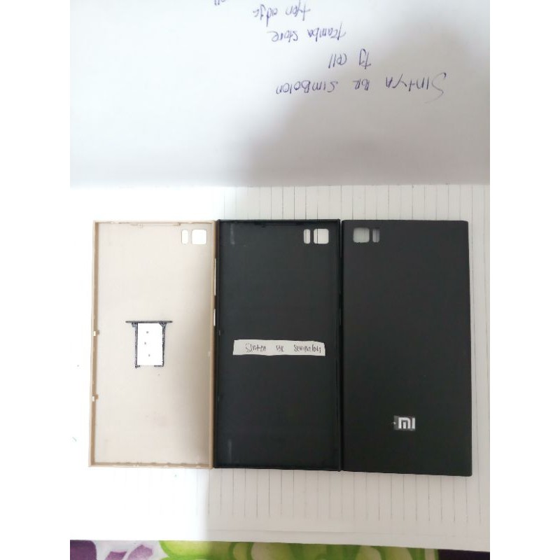 BACKDOOR TUTUP BATERAI XIAOMI MI3 MI 3 MI3W MI 3W ORIGINAL