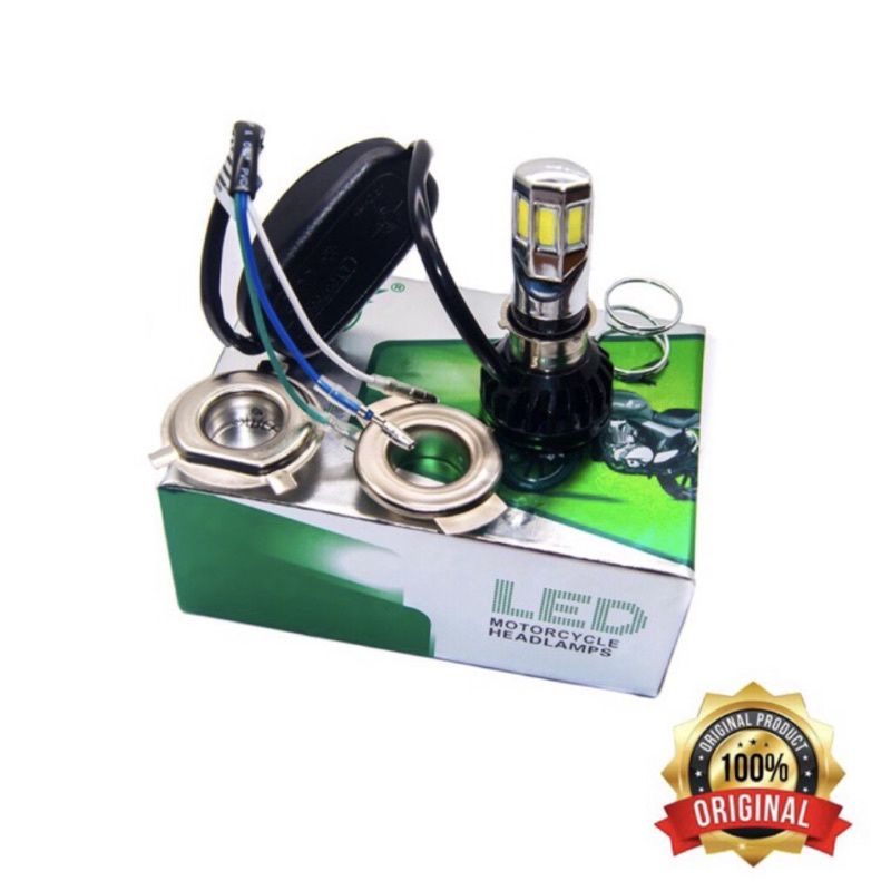 Lampu Depan LED 6 Sisi M02E &amp; 3 Sisi M02D RTD Rayton Nyala White &amp; Ice Blue Universal