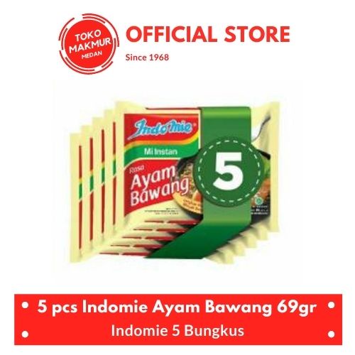 5 PCS INDOMIE AYAM BAWANG 69GR