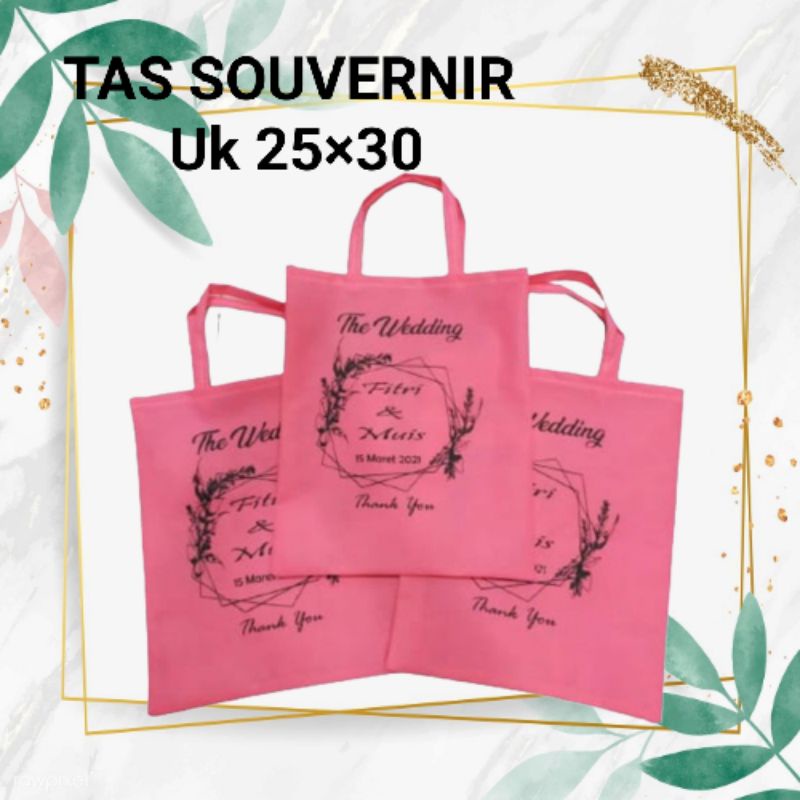 

tas souvernir 25x30 dua sisi