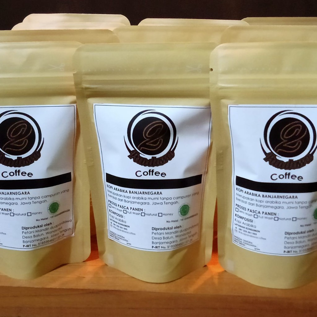 

Kopi bubuk Arabica Dua Pandawa Coffe dieng Banjarnegara