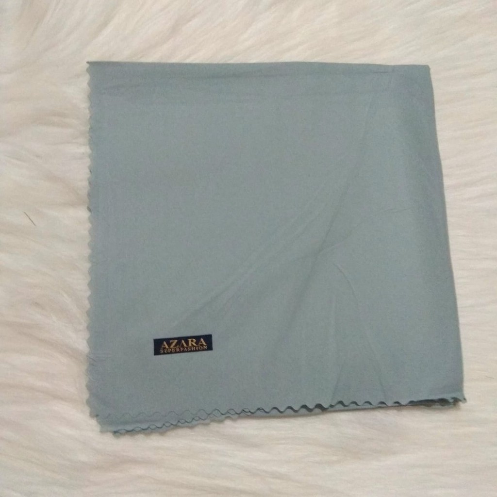 Hijab Azara Oskara / masahi syari 130x130cm LC Jilbab square / segiempat jumbo syar'i Lasercut/Voal-Abu semen