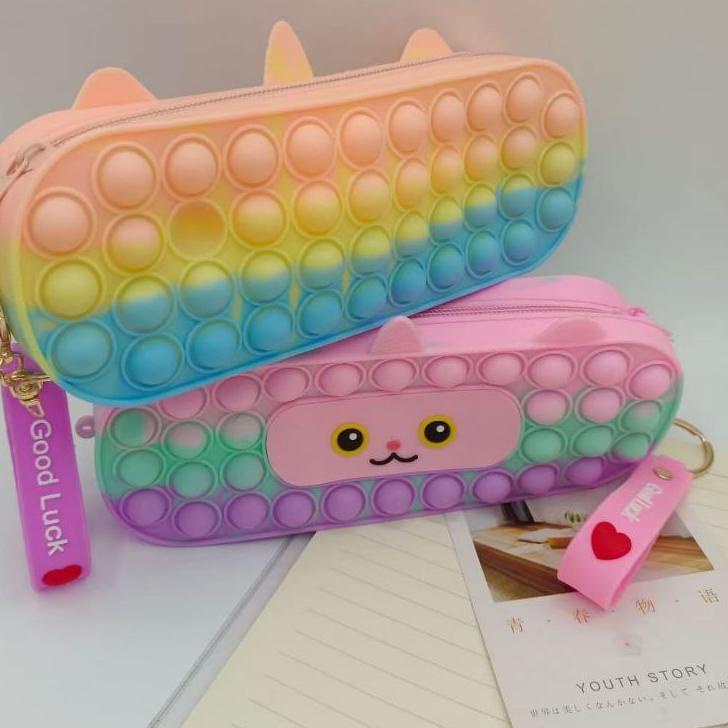 

<ZoL ✮> KOTAK PENSIL POP IT ( DEPAN BELEKANG BISA POP IT) Pop It Makaron Murah Fidget Toy Murah Mainan Anak Penghilang Stress Pop it! //Lagi viral