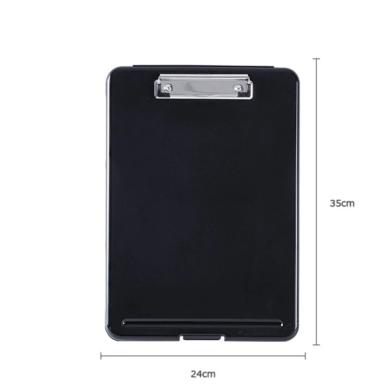 Triple W 2 in 1 Clipboard + Storage Alas Papan Ujian Jalan Tulis Clip