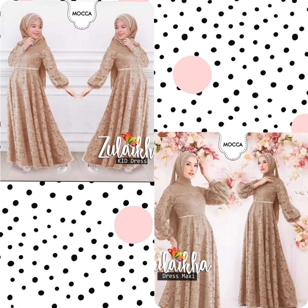 BAJU IBU DAN ANAK - ZULAIKA DRES IBU DAN ANAK - COUPLE IBU ANAK