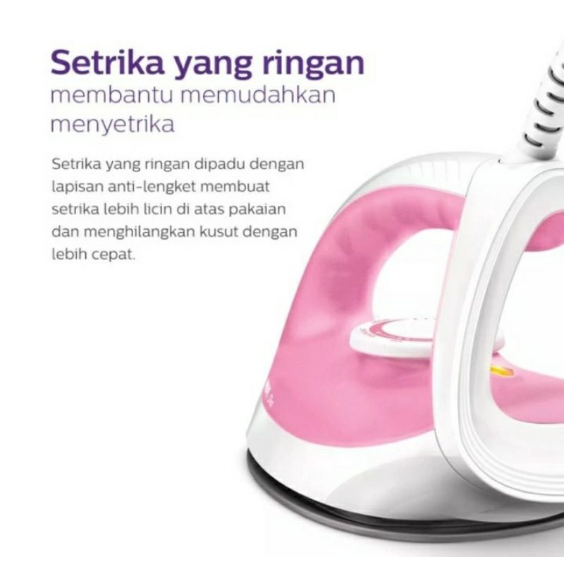 Setrika Philips Diva Dry Iron GC122 Gosokan Philips GC 122 Original Garansi Resmi