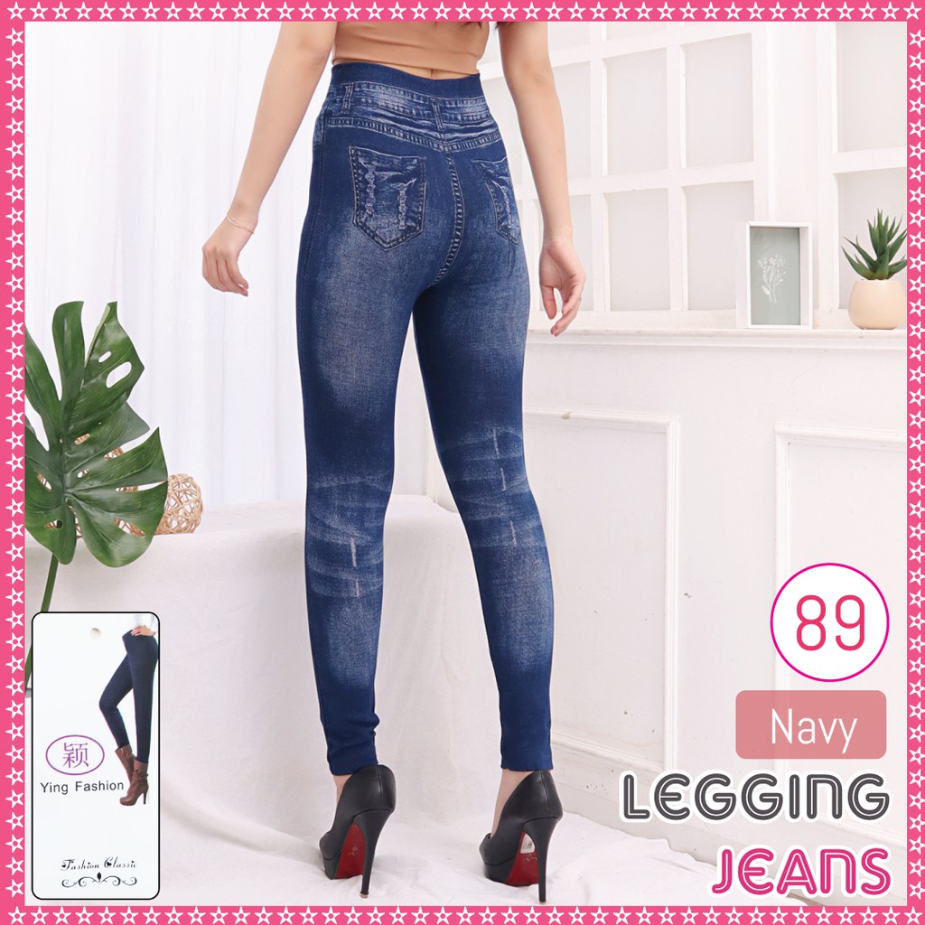 Celana Legging Jeans # 89 / legging jeans wanita /legging import