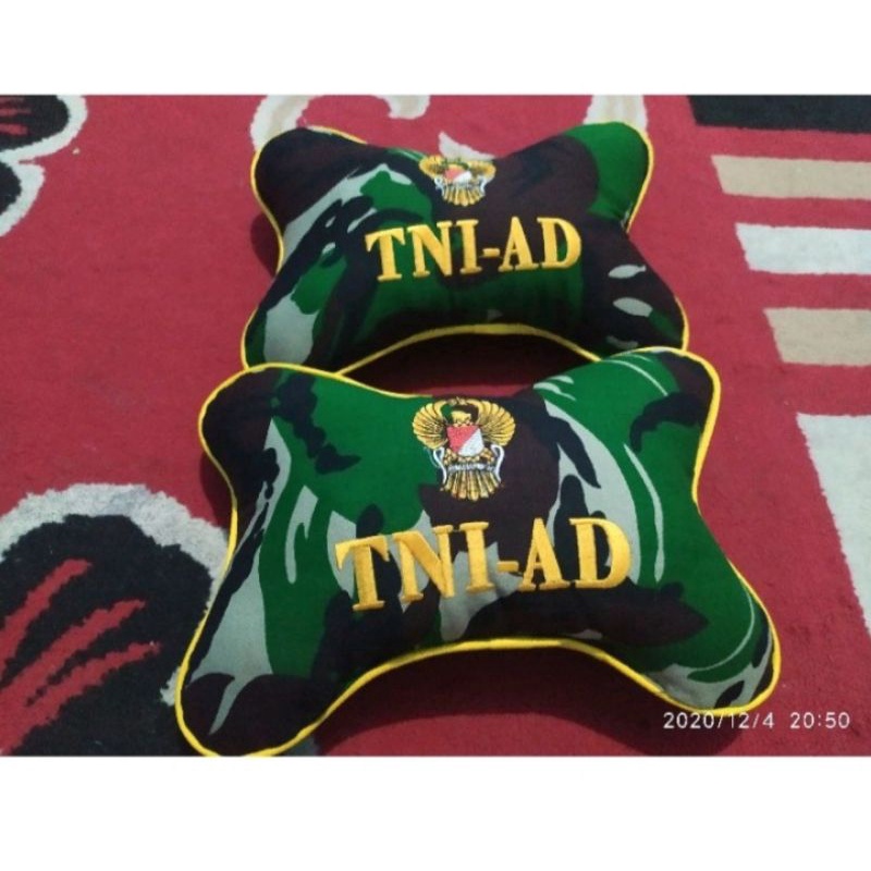 Bantal mobil loreng lengkap-motif TNI AD