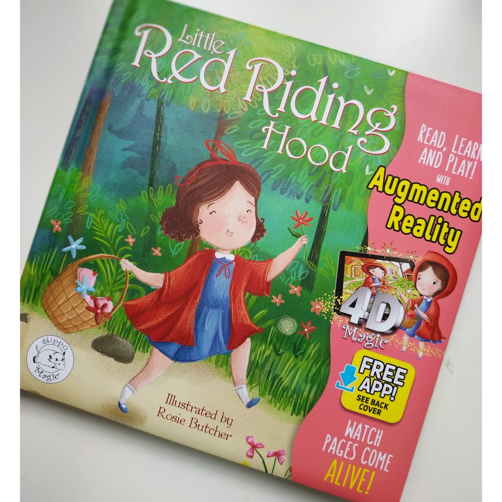 Jual Buku Cerita Anak Boardbook Little Hippo 3D Augmented Reality Red