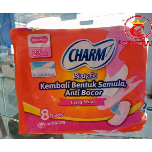 CHARM BODY FIT 23 cm isi 8 pads/10pads/centraltrenggalek