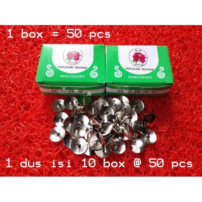 

Paku Payung / Thumb Tacks 1 box isi 50 pc