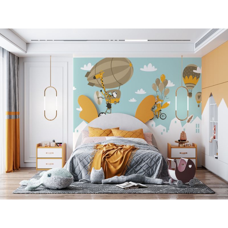 Wallpaper Dinding Custom Photowall Background Kamar Anak Laki-laki Perempuan