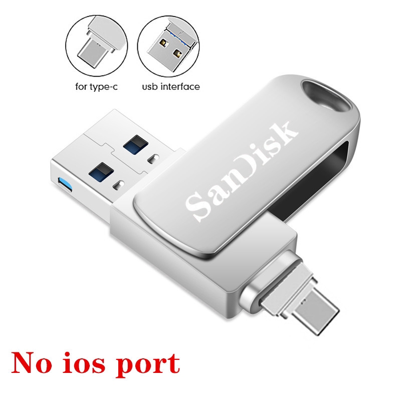 Flash Disk Otg 2in1 Tipe C/Ios Untuk Iphone/Pc/Android