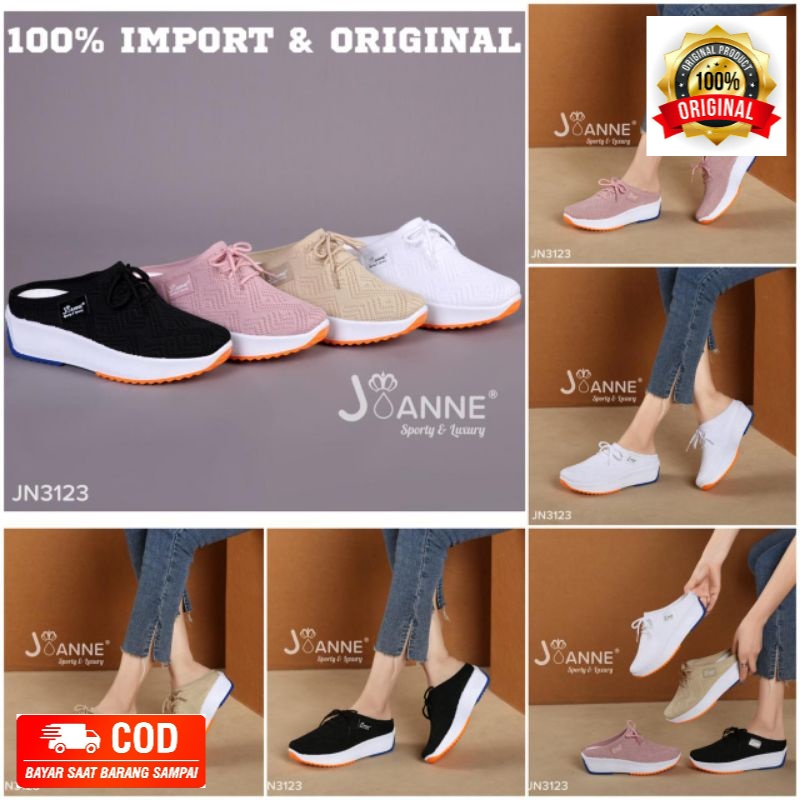 RESTOCK [ORIGINAL] JOANNE Casual Slop Sneakers Shoes Sepatu Wanita #JN3123