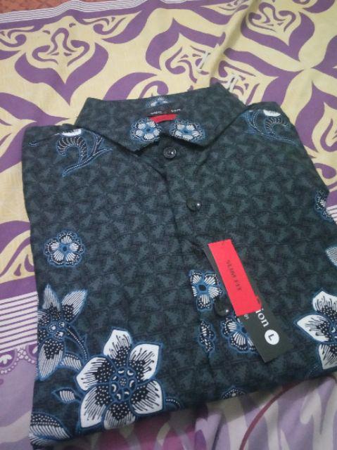 Kemeja Batik Pria Slim Fit Lengan Panjan Batik Pria Solo Original Colindion Cbl1094