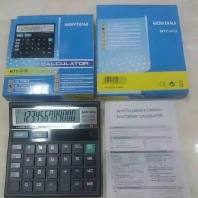 

Kalkulator Montana besar 12 digit