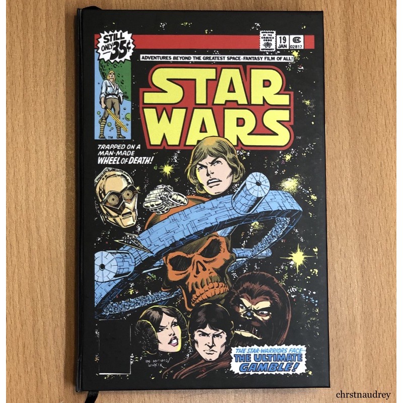[STAR WARS] HARDCOVER VINTAGE NOTEBOOK 100 lembar plain brown paper | BUKU TULIS CATATAN HARD COVER