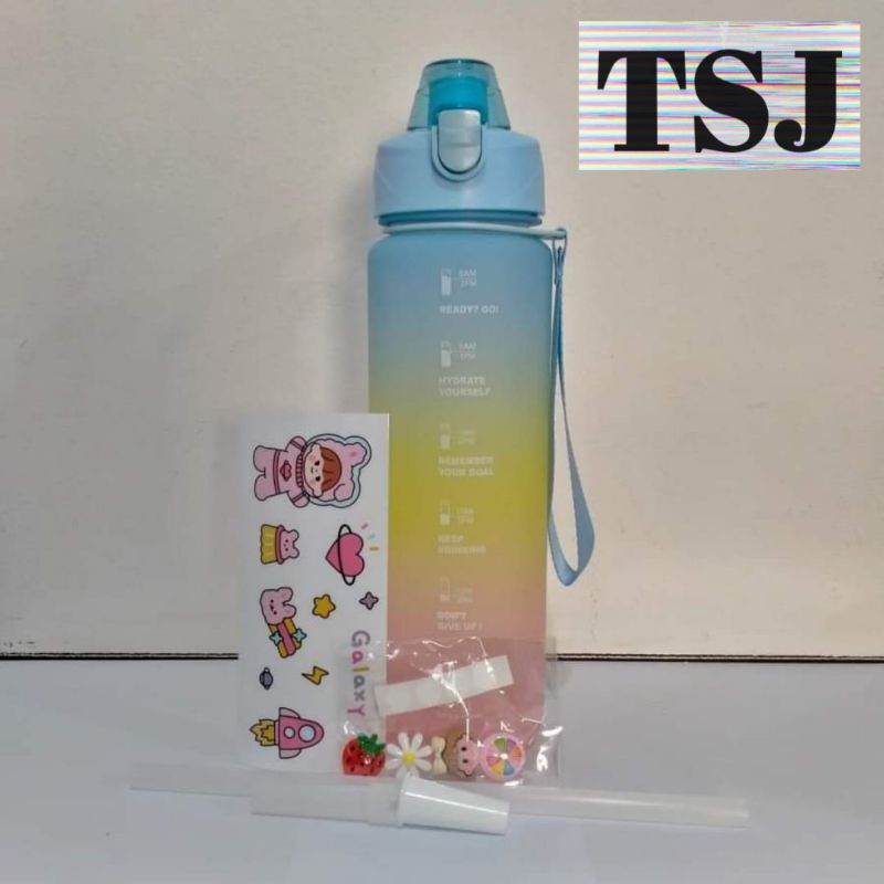 BOTOL MINUM VIRAL 1 liter/Botol minum gradasi