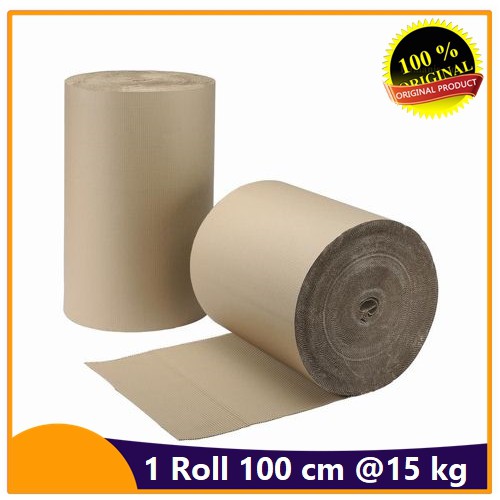 

Kardus Lembaran Single Face Roll Pembungkus Corrugated Roll 100 Cm