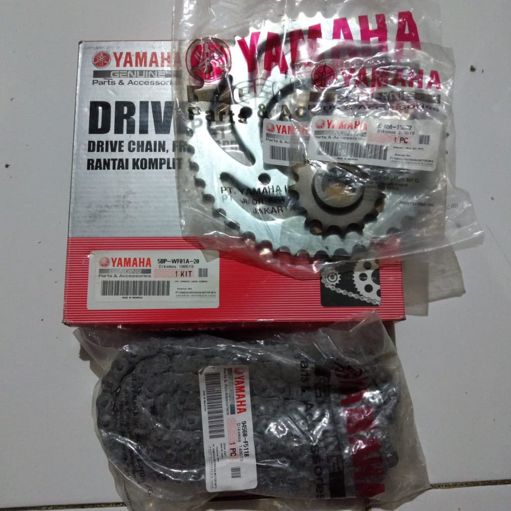 Gir Set Rantai Roda Kit Yamaha Scorpio 5BP WF01A 20