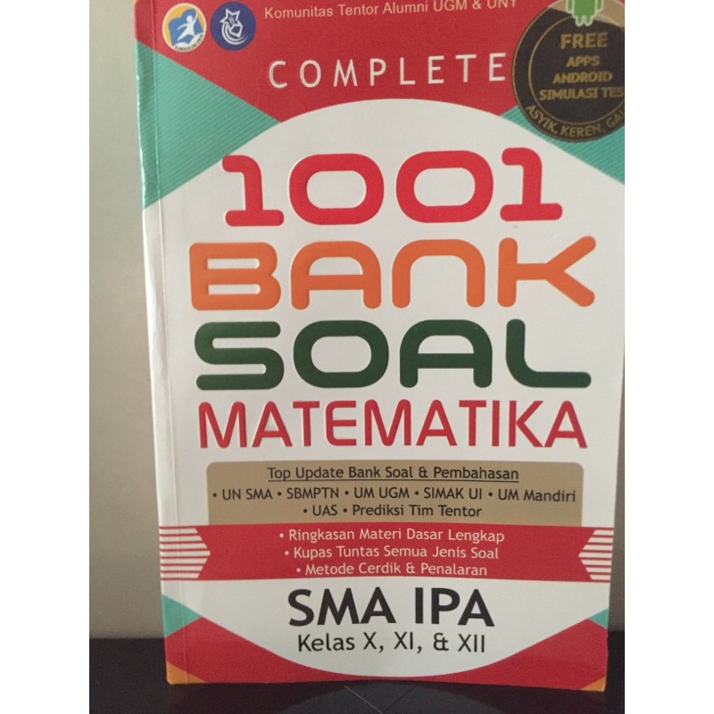 Buku 1001 Bank Soal Matematika Sma Ipa Kelas X Xi Xii Shopee Indonesia