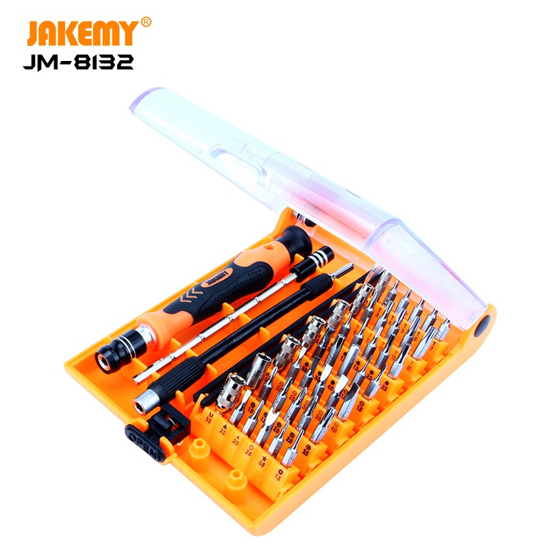 Jakemy JM-8132 45 IN 1 Obeng Set TOrx Hex Slotted Triangle Lengkap Komputer