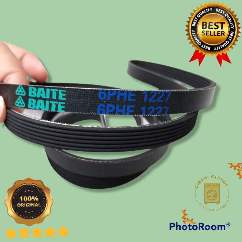 Fanbelt V Belt Panbel Vanbelt 6PHE 1227 6EPH 1227 Mesin Cuci Pengering