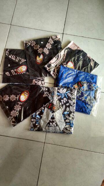 Kemeja Batik/hem Batik/baju Batik Modern Pria Ii Motif Mega Mendung Biru Ii Pbi