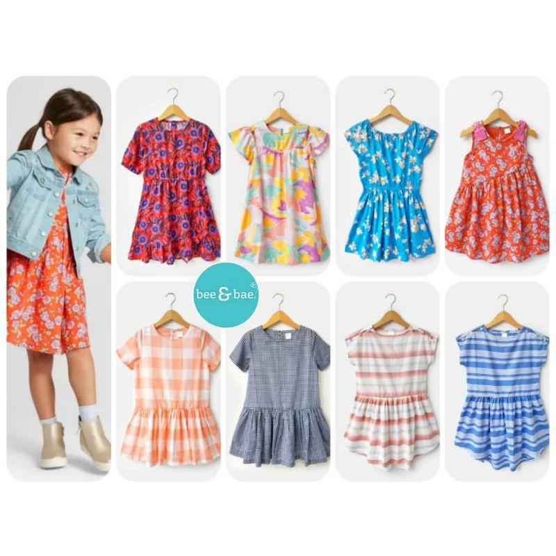 Dress anak perempuan Bee & Bae  ORIGINAL BRANDED Kids