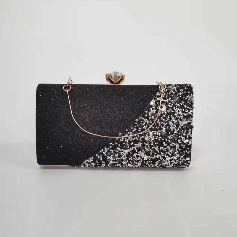 TASHAPPY JT9646 Dompet Model Pesta CLUTCH Motif Gliter Wanita Fashion Menarik Terbaru supplier tas import GT1942 BQ3618