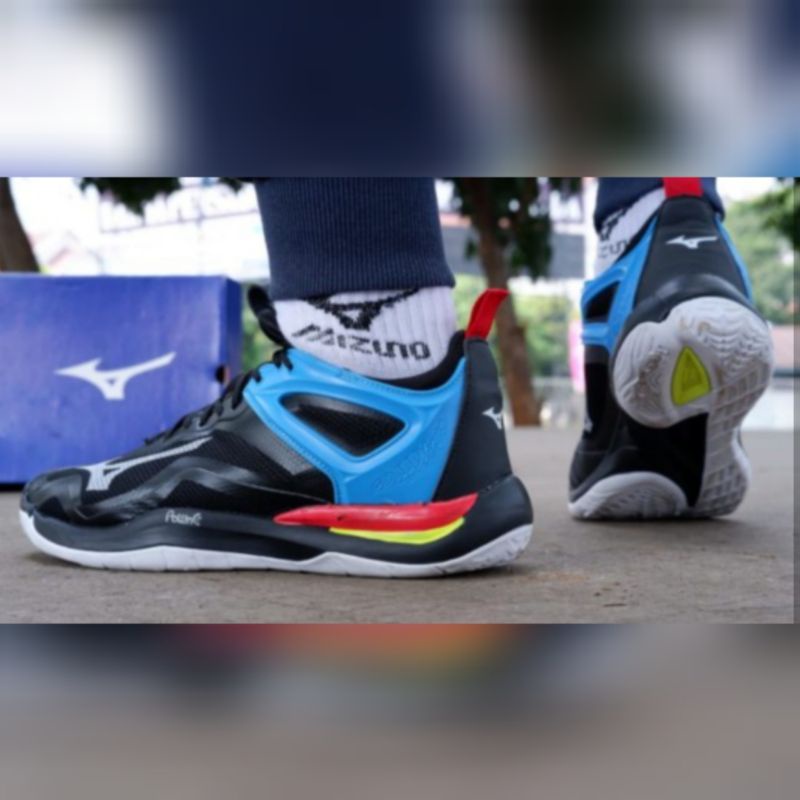 Sepatu Mizuno Volly Mizuno Mirage/WLZ 6 Wave Lightning Z6 premium Original Bonus Kaos kaki Mizuno  Terlaris