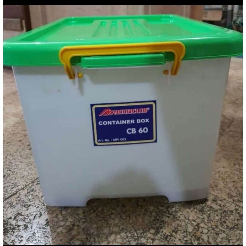 Container Box Multiclub CB 60 Liter Kualitas Shinpo Stack Lion Star / Kontainer Industri Plastik