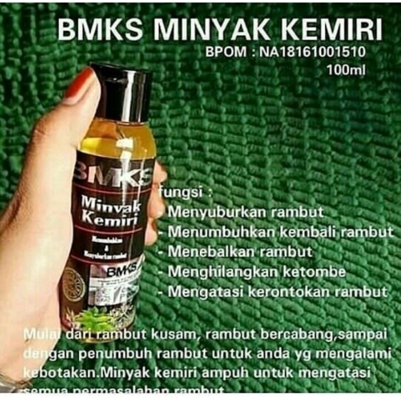 BMKS MINYAK KEMIRI RAMBUT/penumbuh rambut/kemiri oil