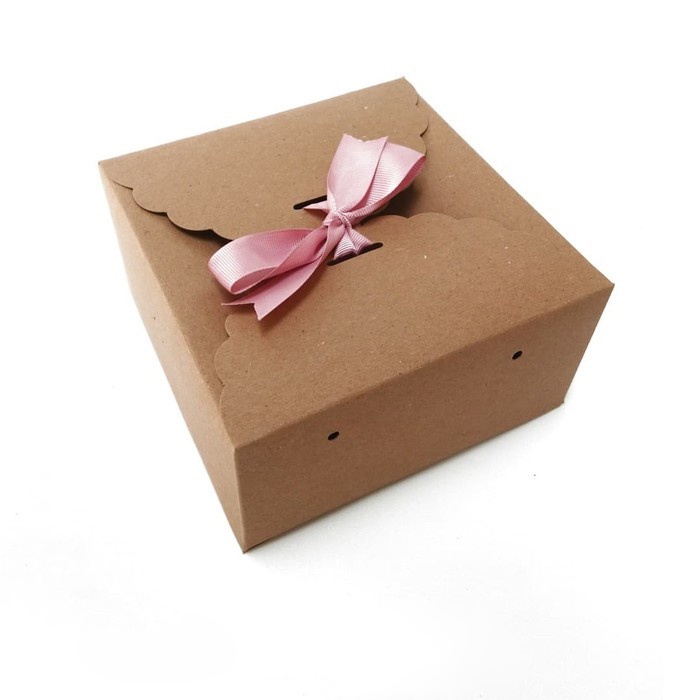 

BOX KRAFT COKLAT POLOS DUS PACKAGING HAMPERS HANTARAN SOUVENIR GABLE BOX TEMPAT TOPLES CAKE KUE KERING