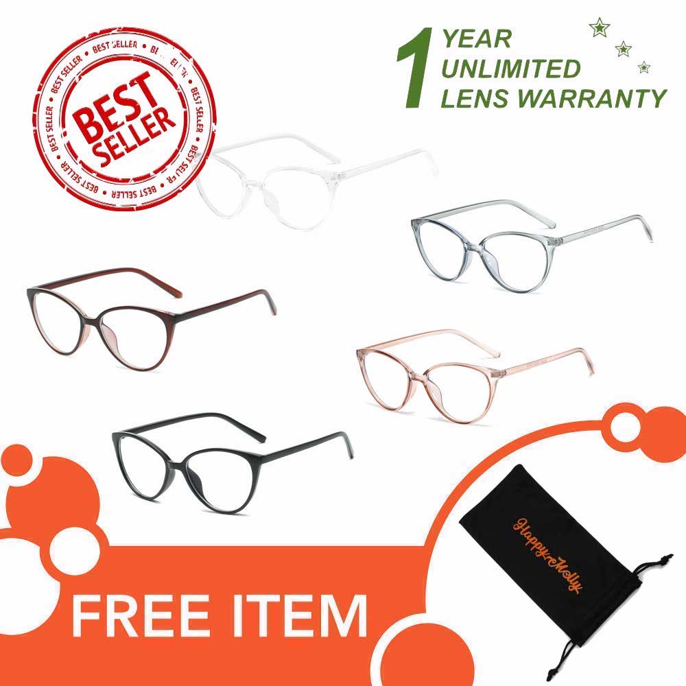 Kacamata Anti Radiasi Blue Ray Lens (Design Korea) Pria &amp; Wanita - HM8091 ( Group ) FREE Sarung