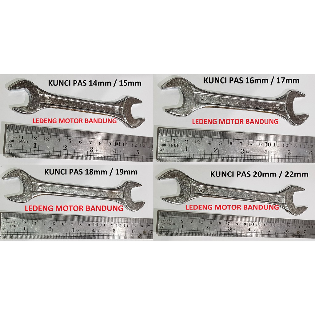 Kunci Pas Set 6 7 8 9 10 11 12 13 14 15 16 17 18 19 20 22 mm Paket Komplit