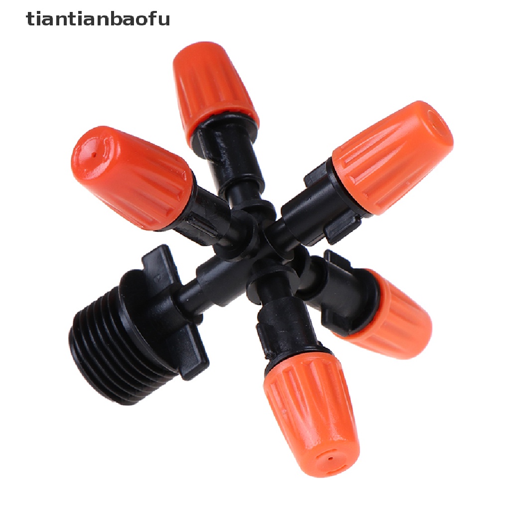 [tiantianbaofu] Garden Sprinklers Automatic Watering Lawn 360° Rotating Sprinkler 5 Nozzles Boutique