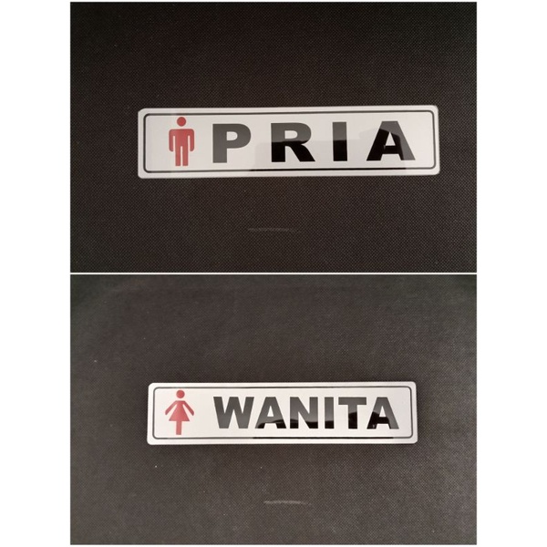 

Sign Label PRIA / WANITA