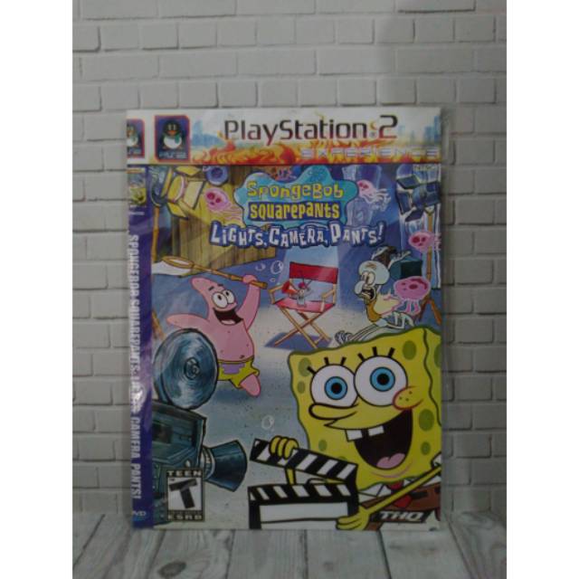 CD DVD KASET PS2 K0_fab SPONGEBOB SQUARPANTS LIGHT CAMERA PANTS