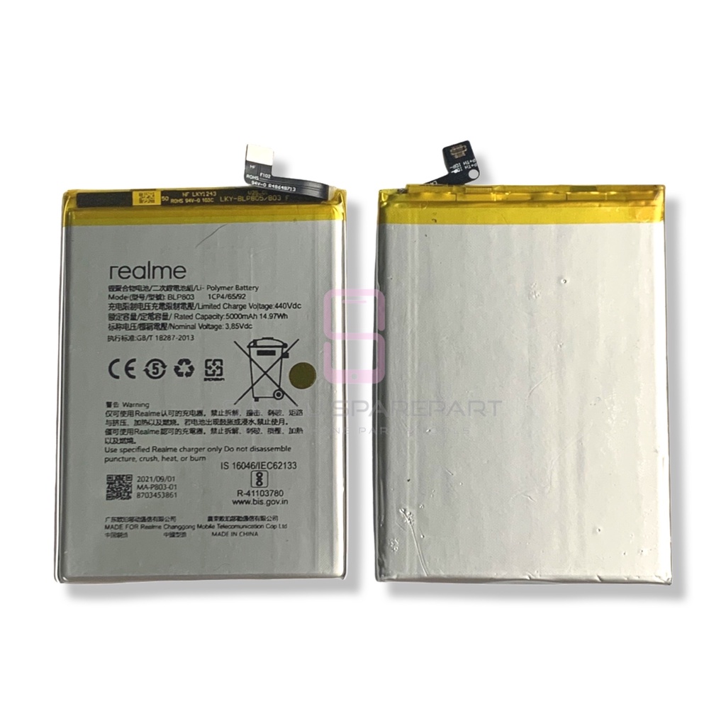 Baterai Battery Realme 7i Realme C17 Realme V3 BLP803 BLP 803