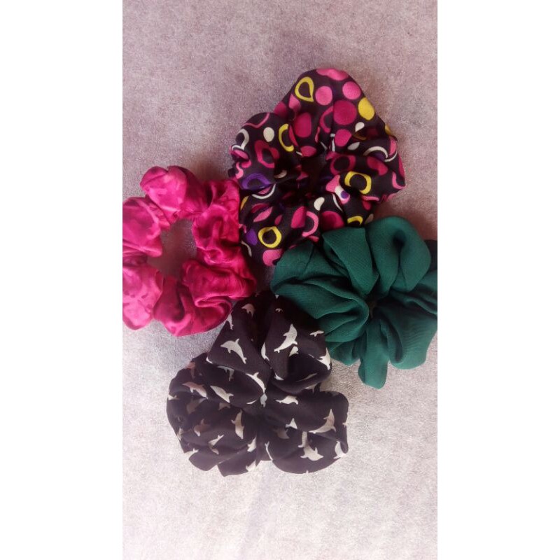 PROMO ikat rambut scrunchi TANPA min beli-1