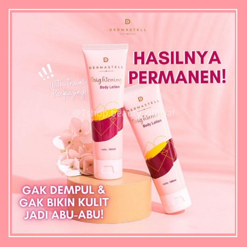 BODY LOTION WHITENING DERMASTEL (FREE GIFT )