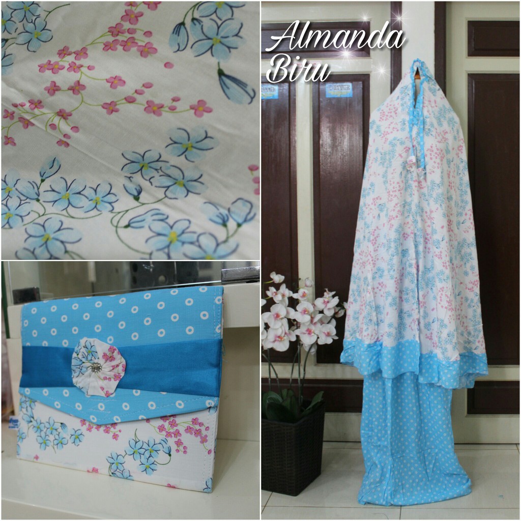 Mukena Bali Almanda Pink, Mukena Katun