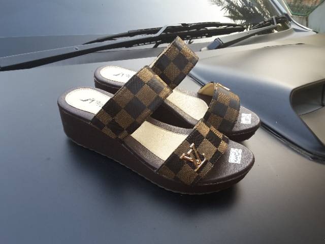 Sandal 5CM DV121 COKLAT (REALPICT GESER)