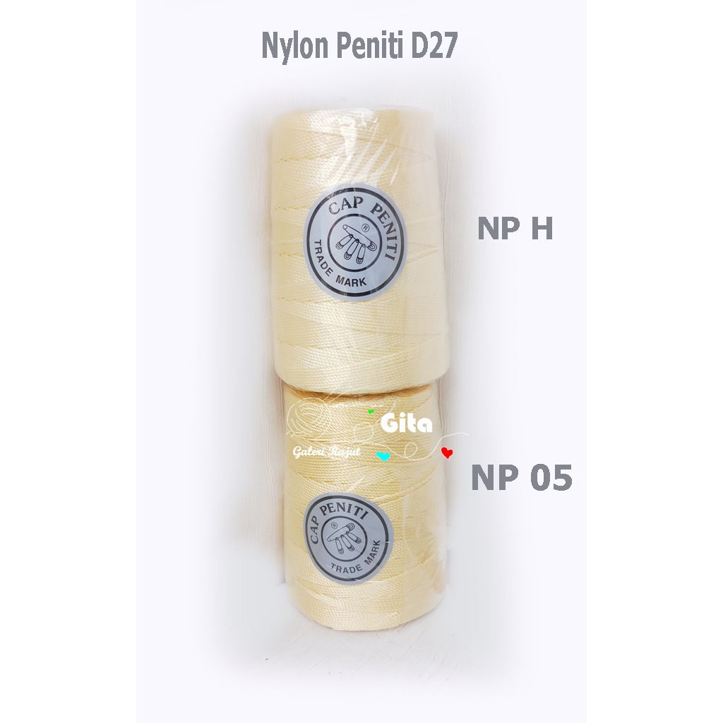 Benang Rajut Nylon Cap Peniti D27