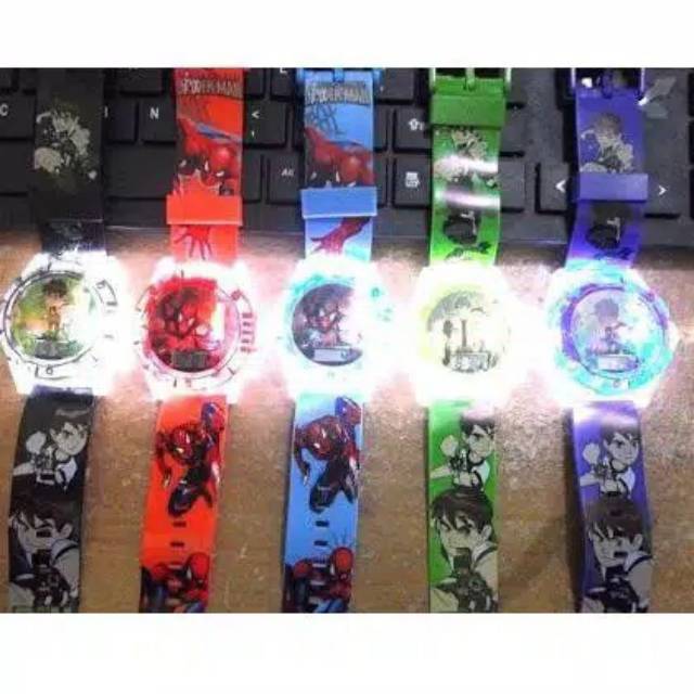 Jam Tangan Anak Fashion Laser Melodi Character Cowo