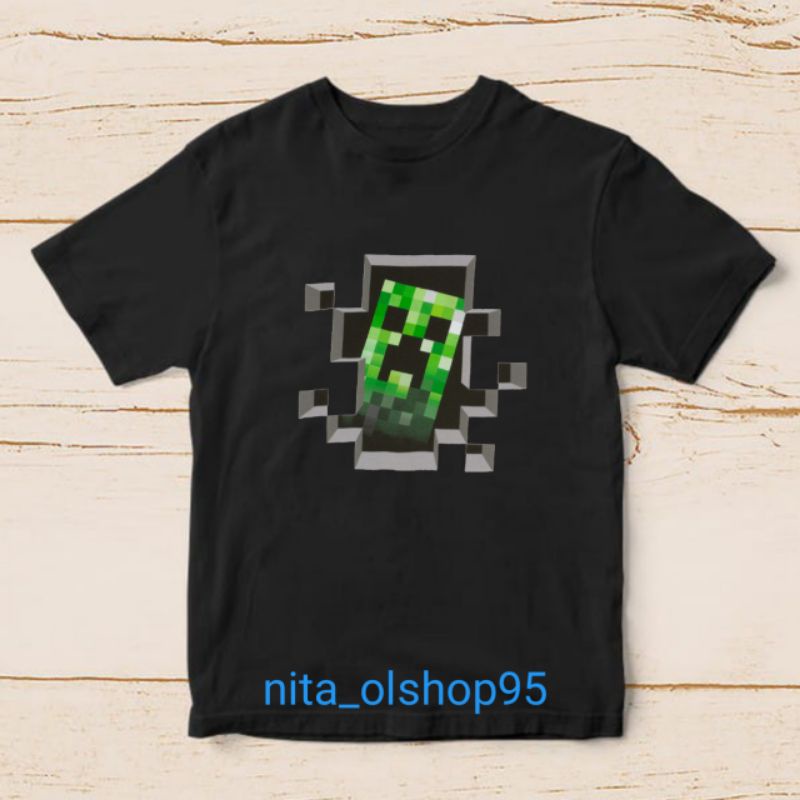 baju anak minicraft kaos Minecraft roblox