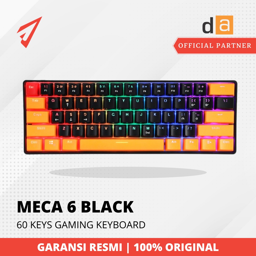 Digital Alliance Keyboard MECA 6 BLACK 60% Layout Size