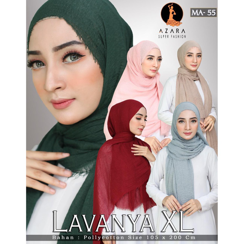 [105x200] PASHMINA CRINKLE LAVANYA XL / PASHMINA CRINKLE KUSUT RAWIS XL